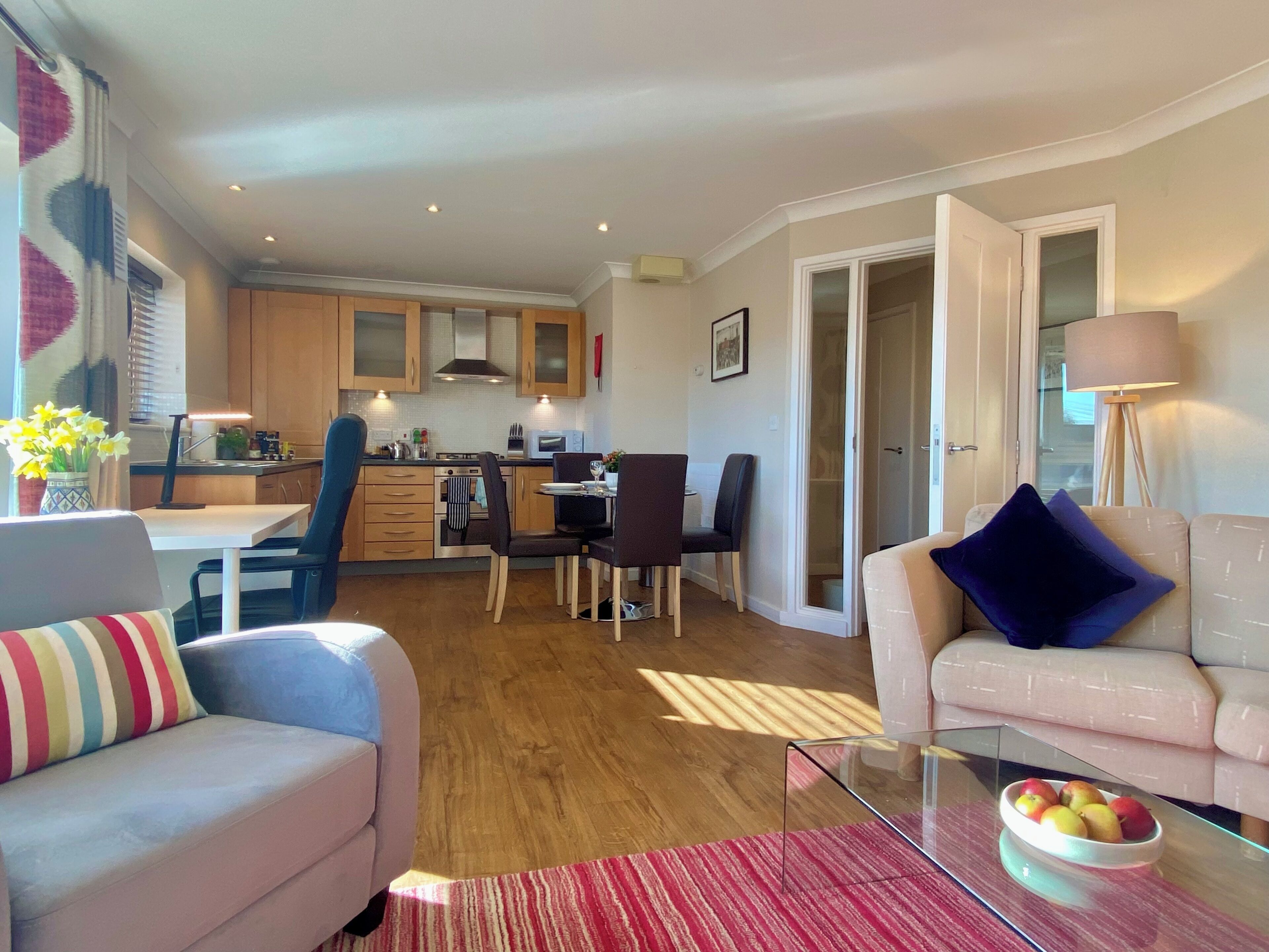 Superior Apartment, 2 Bedrooms, Private Bathroom | Living area | 43-inch Smart TV with digital channels, Netflix, streaming services