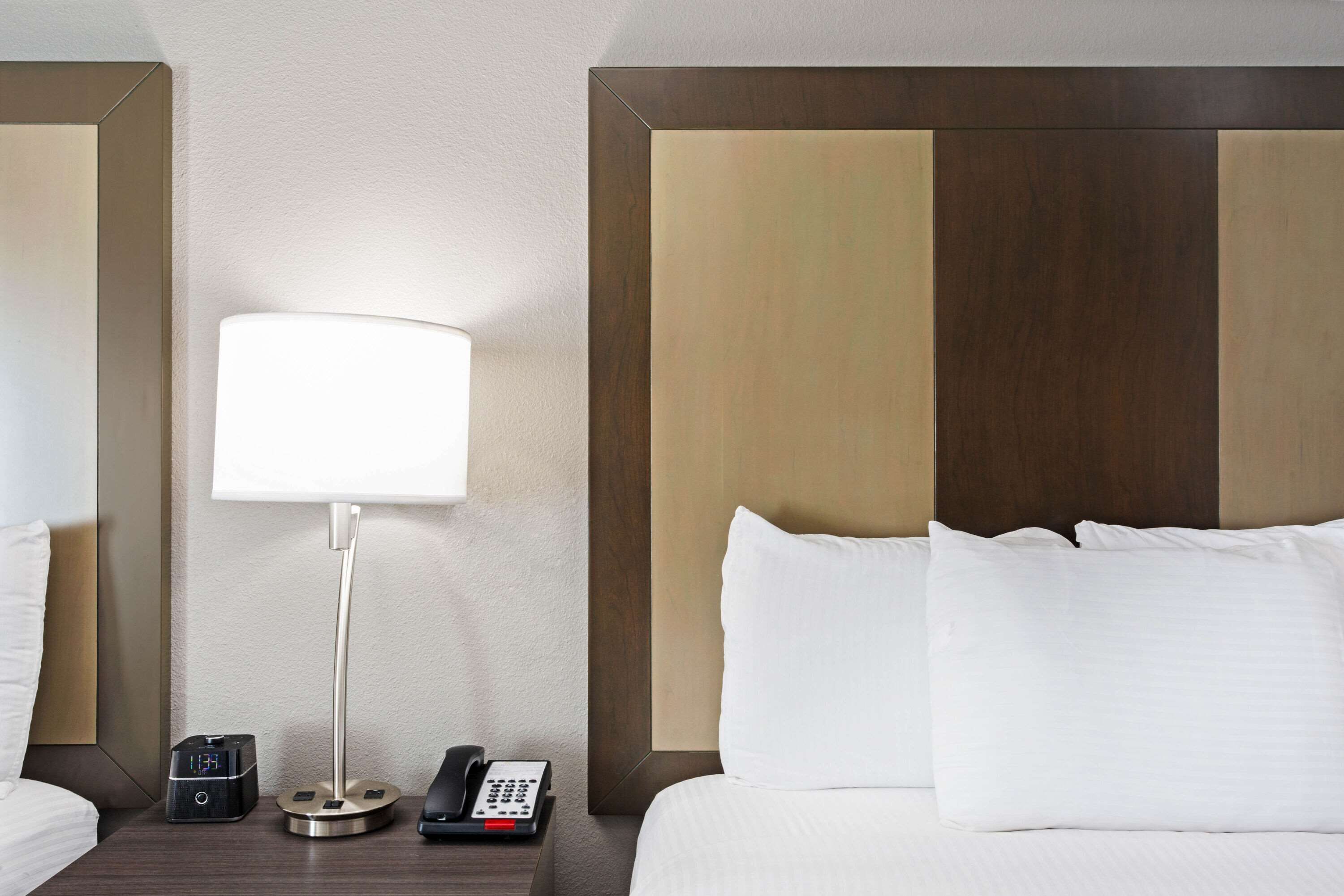 premium bedding, pillow-top beds, desk, iron/ironing board