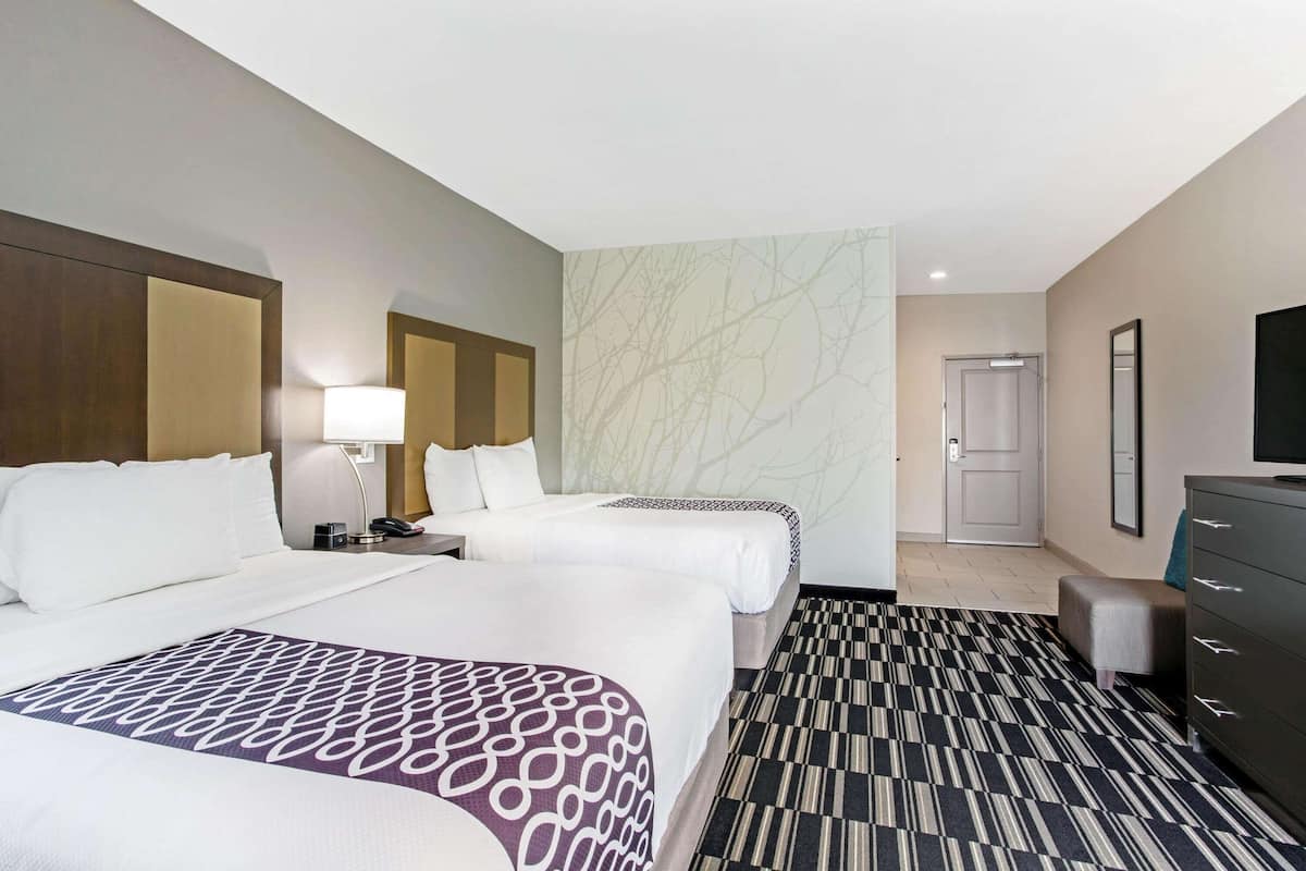 Room, 2 Queen Beds, Non Smoking | Premium bedding, pillowtop beds, desk, iron/ironing board