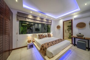 3 habitaciones, minibar y caja de seguridad en la habitación 