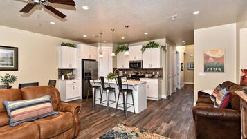 Townhome, Multiple Beds, Pool View (Once Upon A Tee Time) | Living area | Flat-screen TV, DVD player