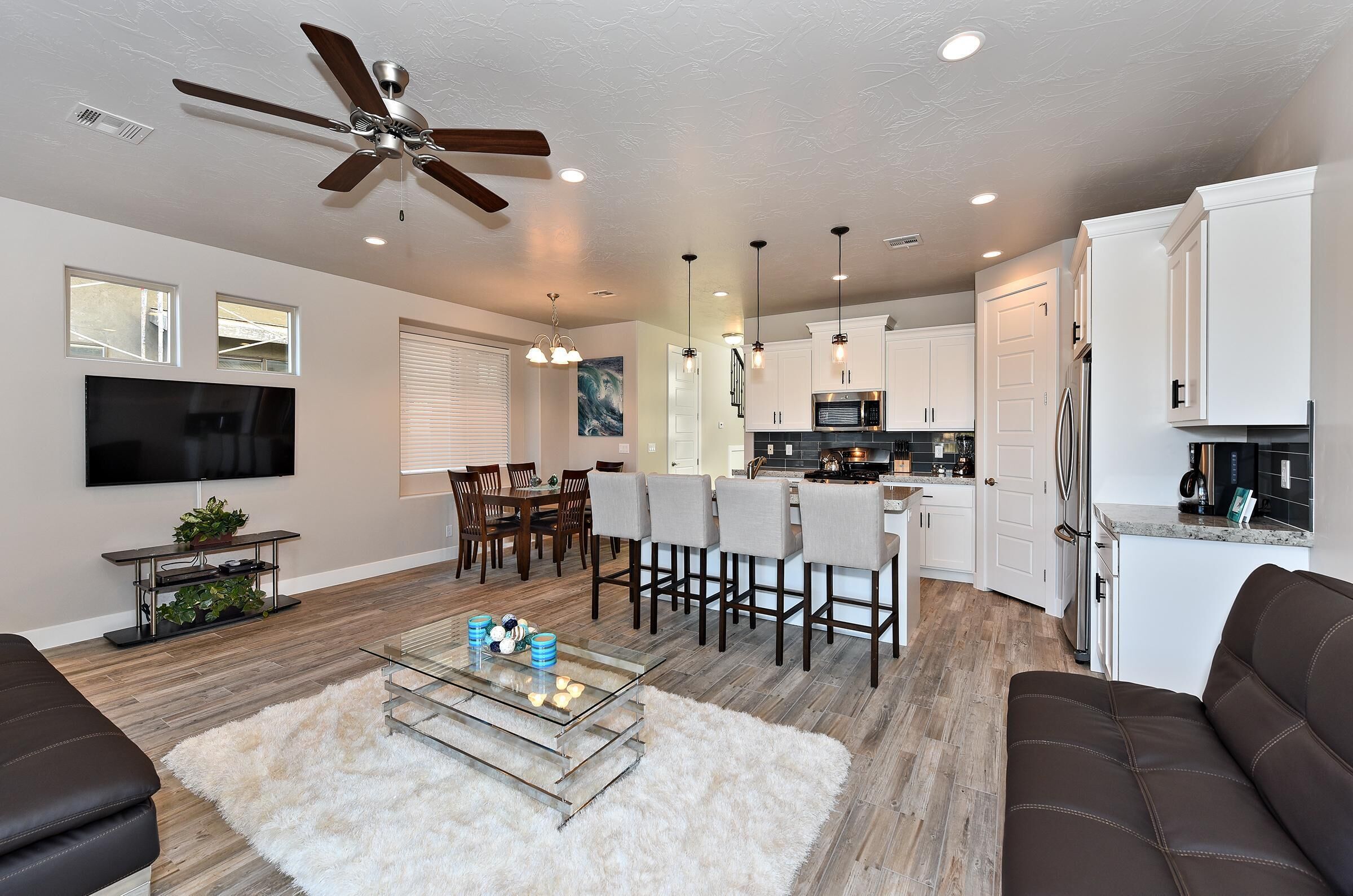 House, Multiple Beds, Pool View (Townhouse at Canyon Tree) | Living area | Flat-screen TV, DVD player