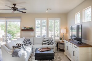 House, Multiple Beds, Pool View (Life's Good) | Living area | Flat-screen TV, DVD player - Life's Good (St. George)