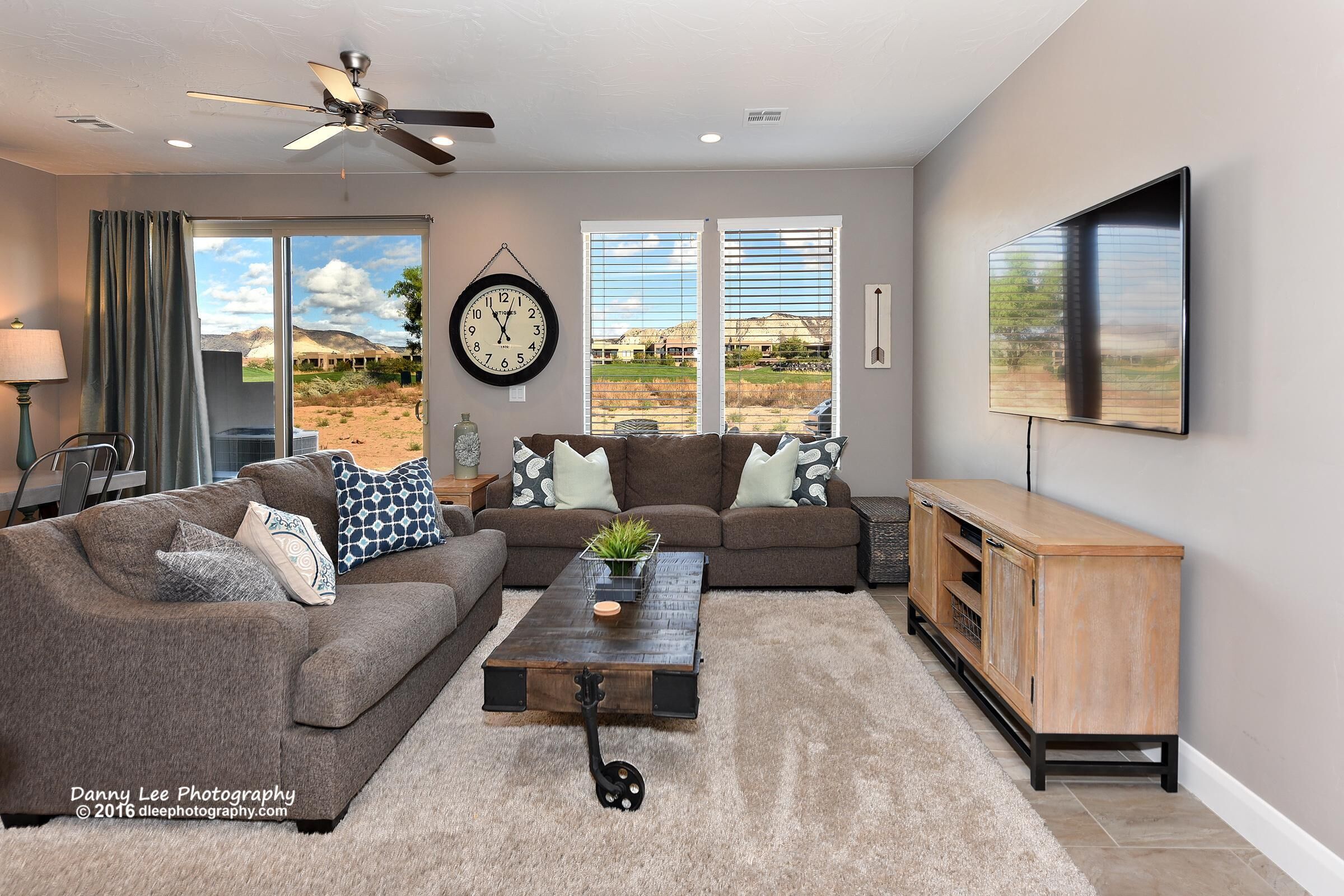 House, Multiple Beds, Golf View (Another Day In Paradise) | Living area | Flat-screen TV, DVD player