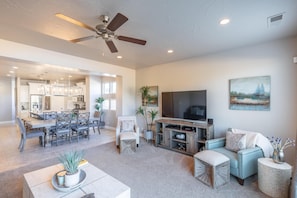 House, Multiple Beds, Mountain View (Luxury At The Ledges) | Living area | Flat-screen TV, DVD player