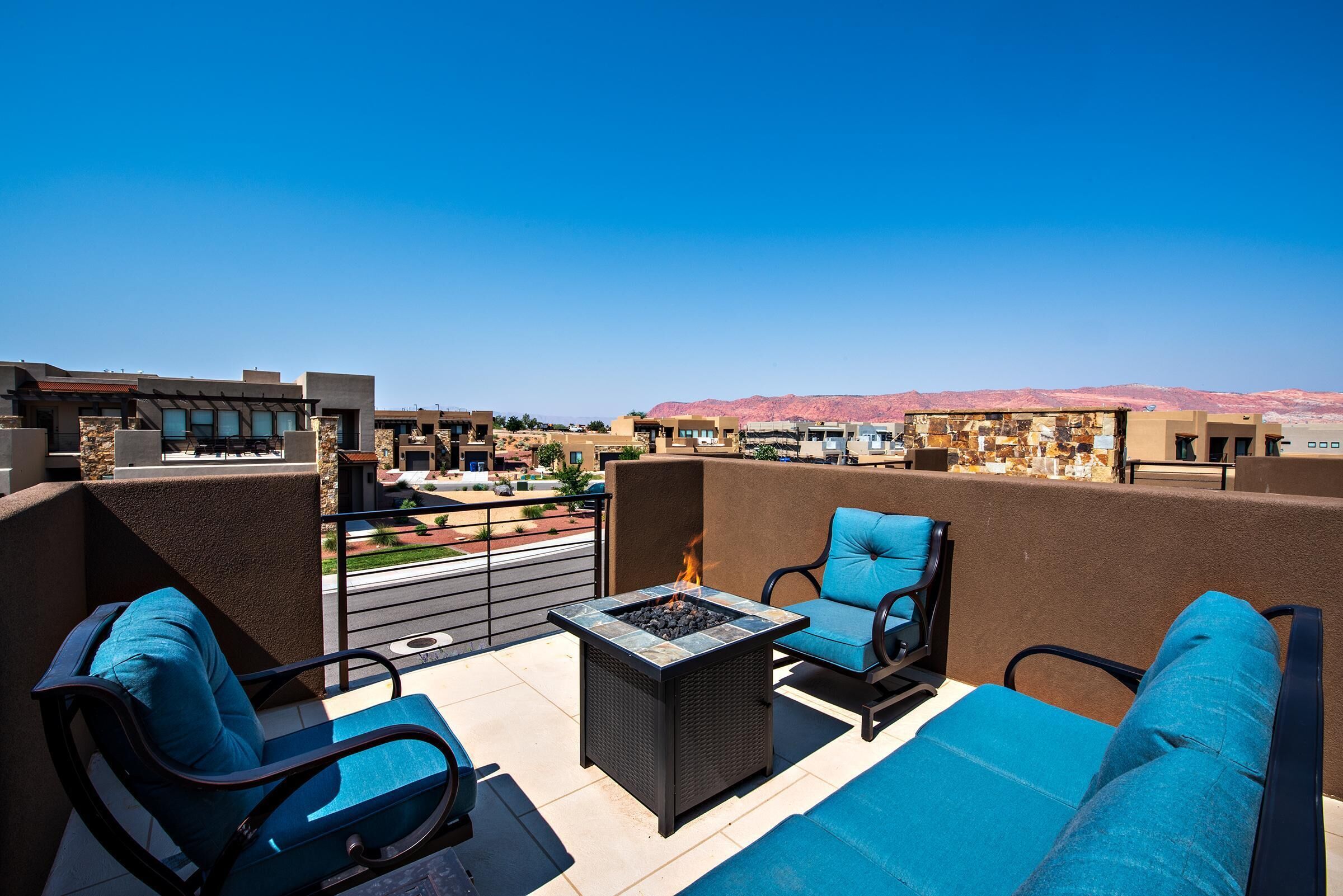 Hus, flere senger, fjellutsikt (Fairway Oasis) | Terrasse/patio