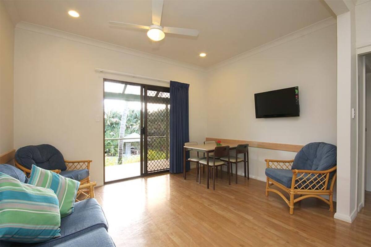 Two Bedroom Unit | Living room | Flat-screen TV, DVD player