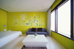 Desk, blackout curtains, rollaway beds, free WiFi