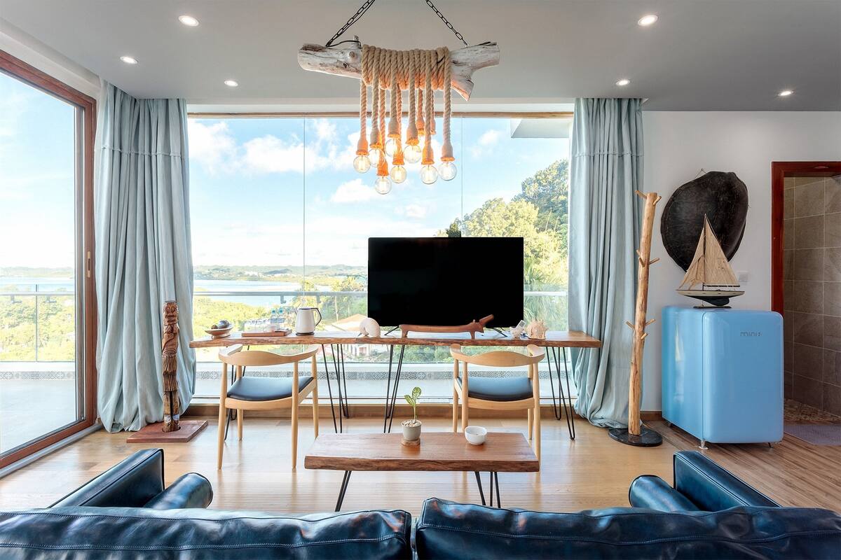 ห้องลักซ์ชัวรี่ทวิน, วิวทะเล | ตู้นิรภัยในห้องพัก, ห้องเก็บเสียง, Wi-Fi ฟรี, ผ้าปูที่นอน