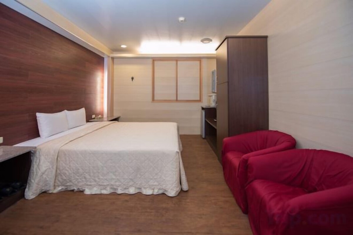 Blackout drapes, iron/ironing board (on request), WiFi (free)