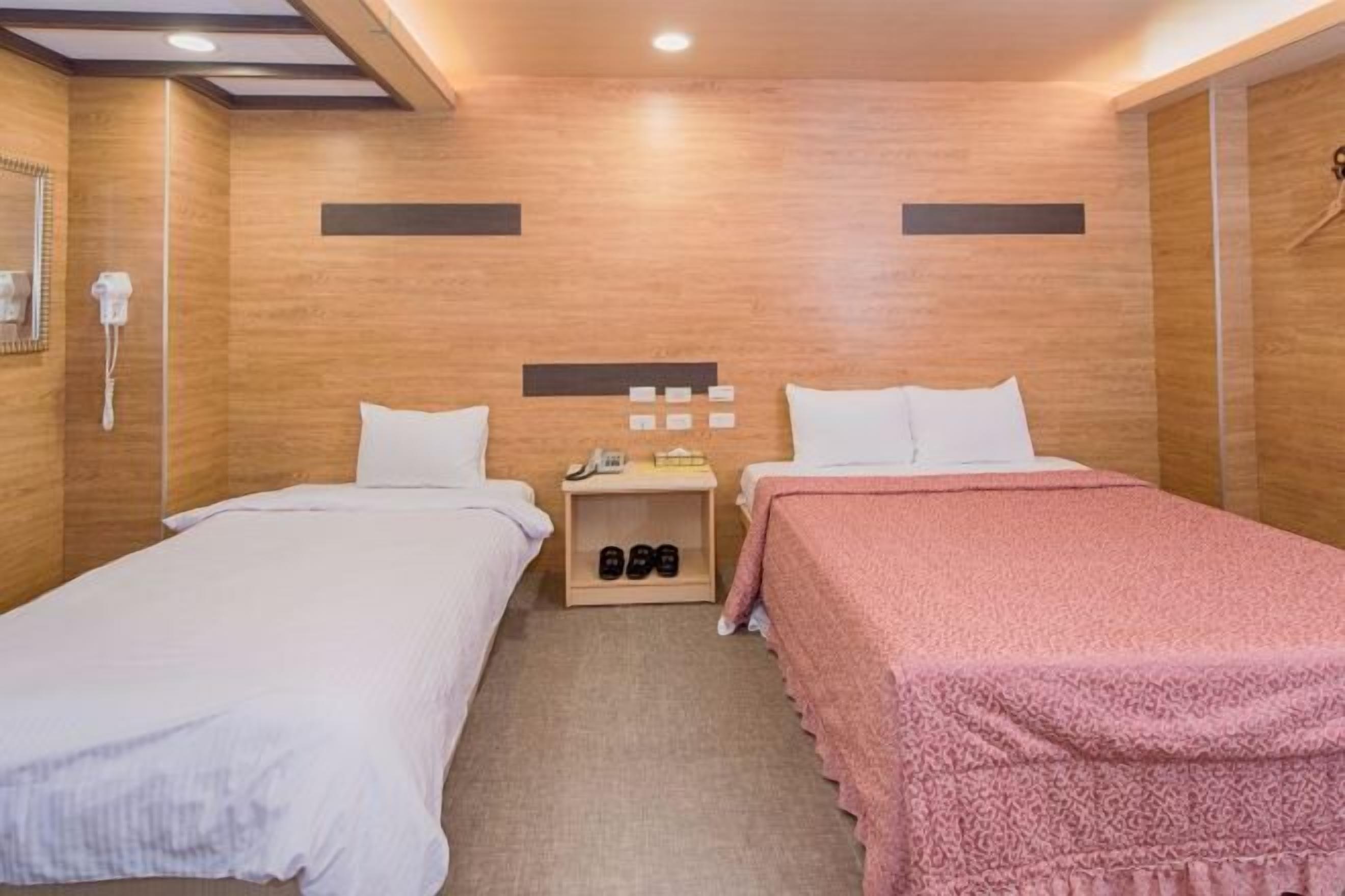 Blackout curtains, iron/ironing board, free WiFi, bed sheets