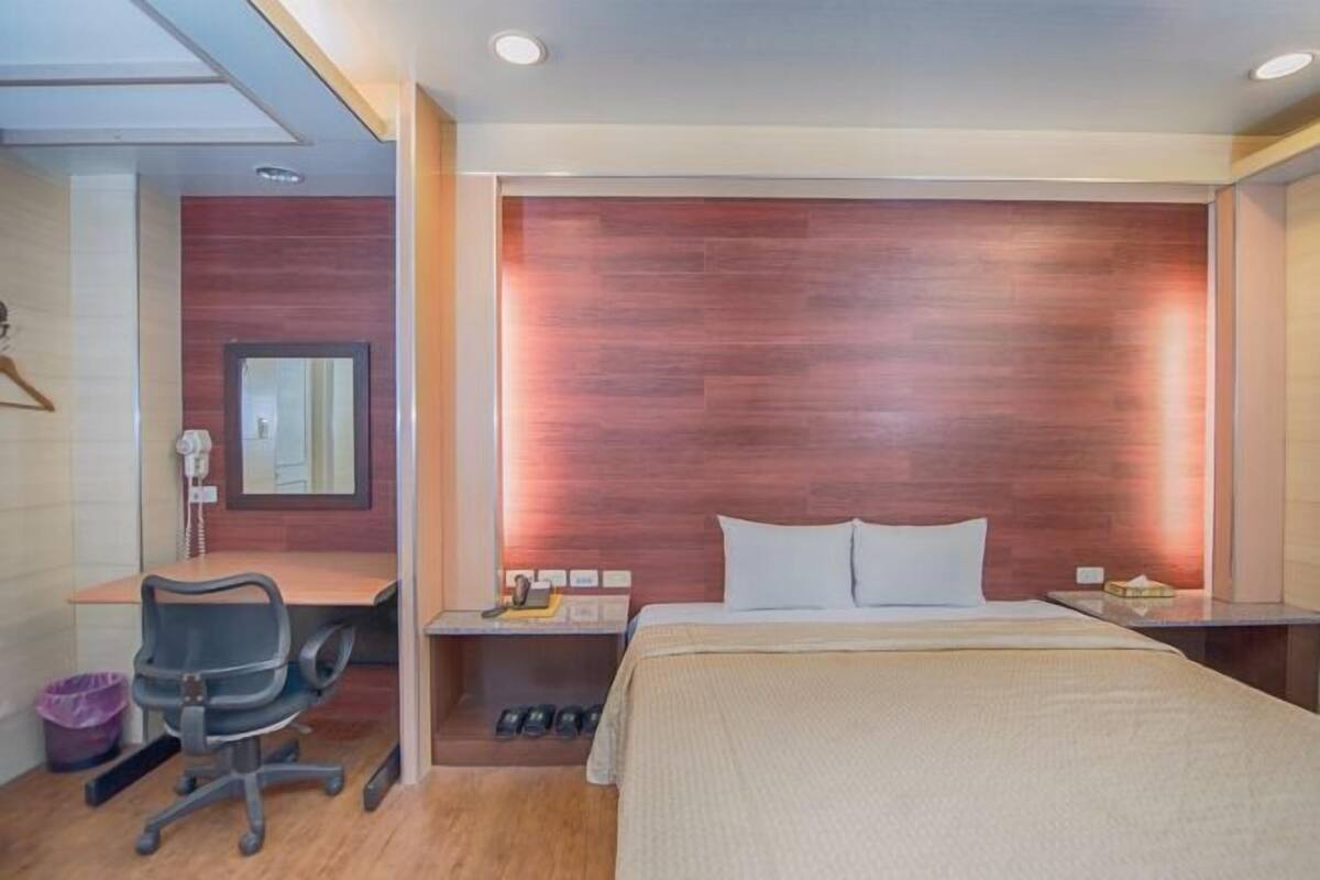 Blackout drapes, iron/ironing board (on request), WiFi (free)