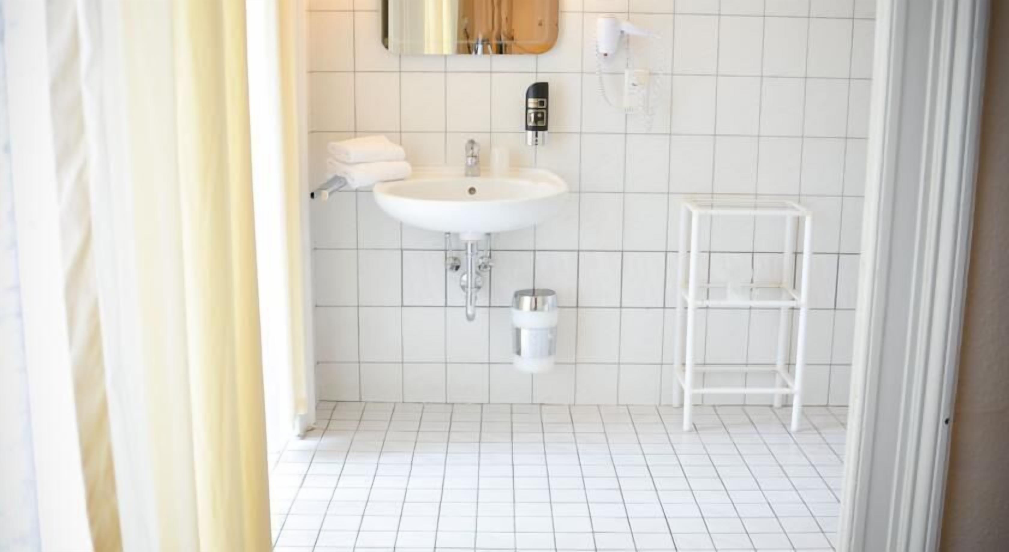 free toiletries, hair dryer, towels