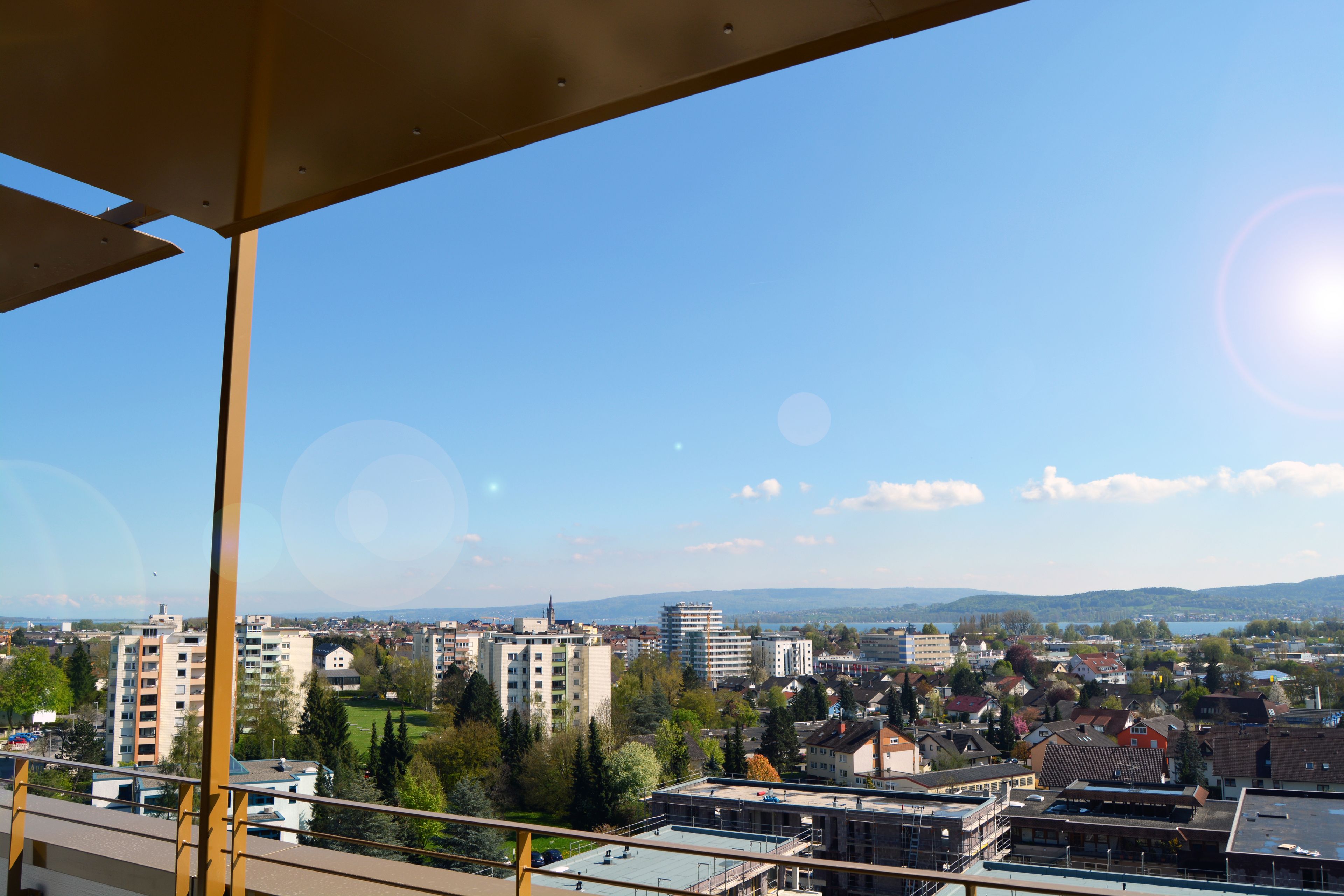 Blick von der Unterkunft