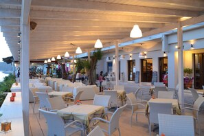 Breakfast, lunch, dinner served; Greek cuisine, beach views  - Sappho Hotel (Lesvos)
