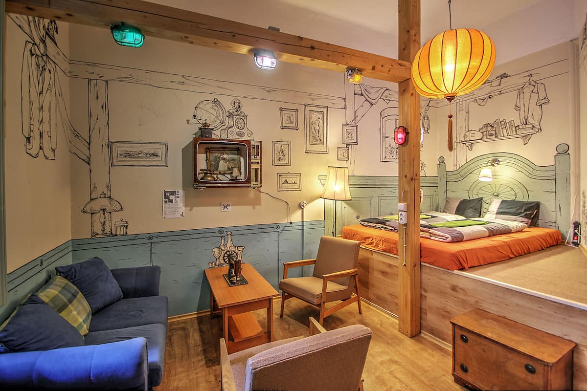 Chambre Double, salle de bains commune