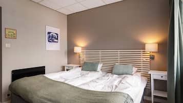 Down duvets, pillow-top beds, individually decorated, desk