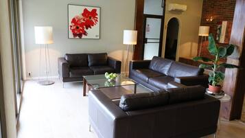 Siddeområde i lobbyen