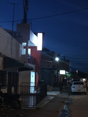 Front of property – evening/night