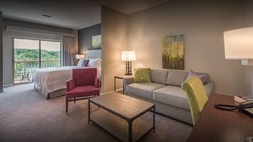 1 ห้องนอน, เครื่องนอนระดับพรีเมียม, เตียงพร้อมฟูกเสริมที่นอน, มินิบาร์