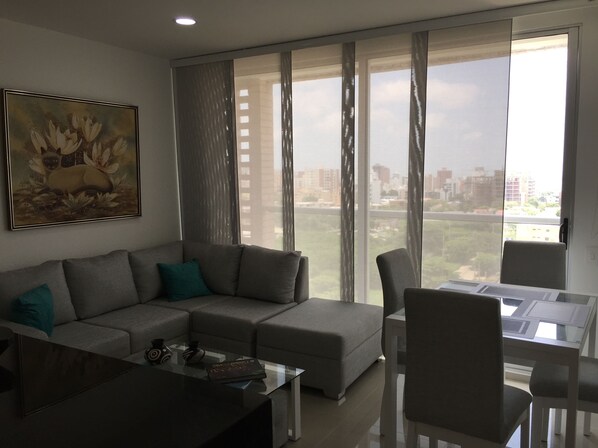 Apartment, 2 Double Beds | Living area