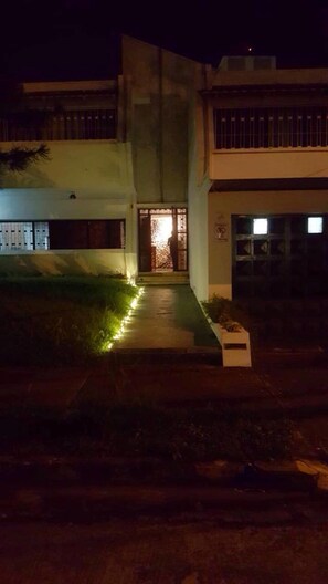 Front of property – evening/night