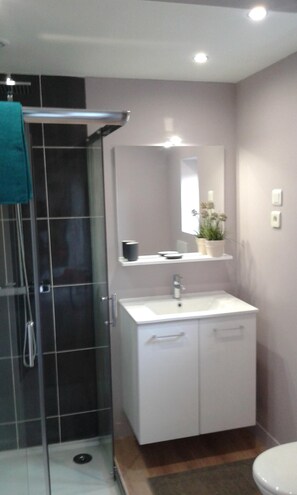 Shower, towels