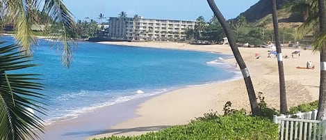 Plage, chaises longues, serviettes de plage