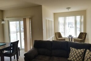 Living room with additional sitting room area