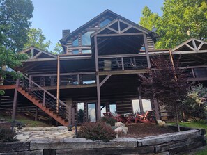 Exterior - Luxury Outdoor LR & BBQ, Mtn Top retreat- MOOSEMAC - 7 person hot tub & more!! (Morganton)