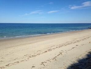 Manomet beach just few steps away-access included!  No stickers or parking issue