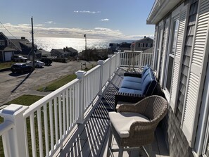 view from second floor balcony=new outdoor furniture-very comfortable.