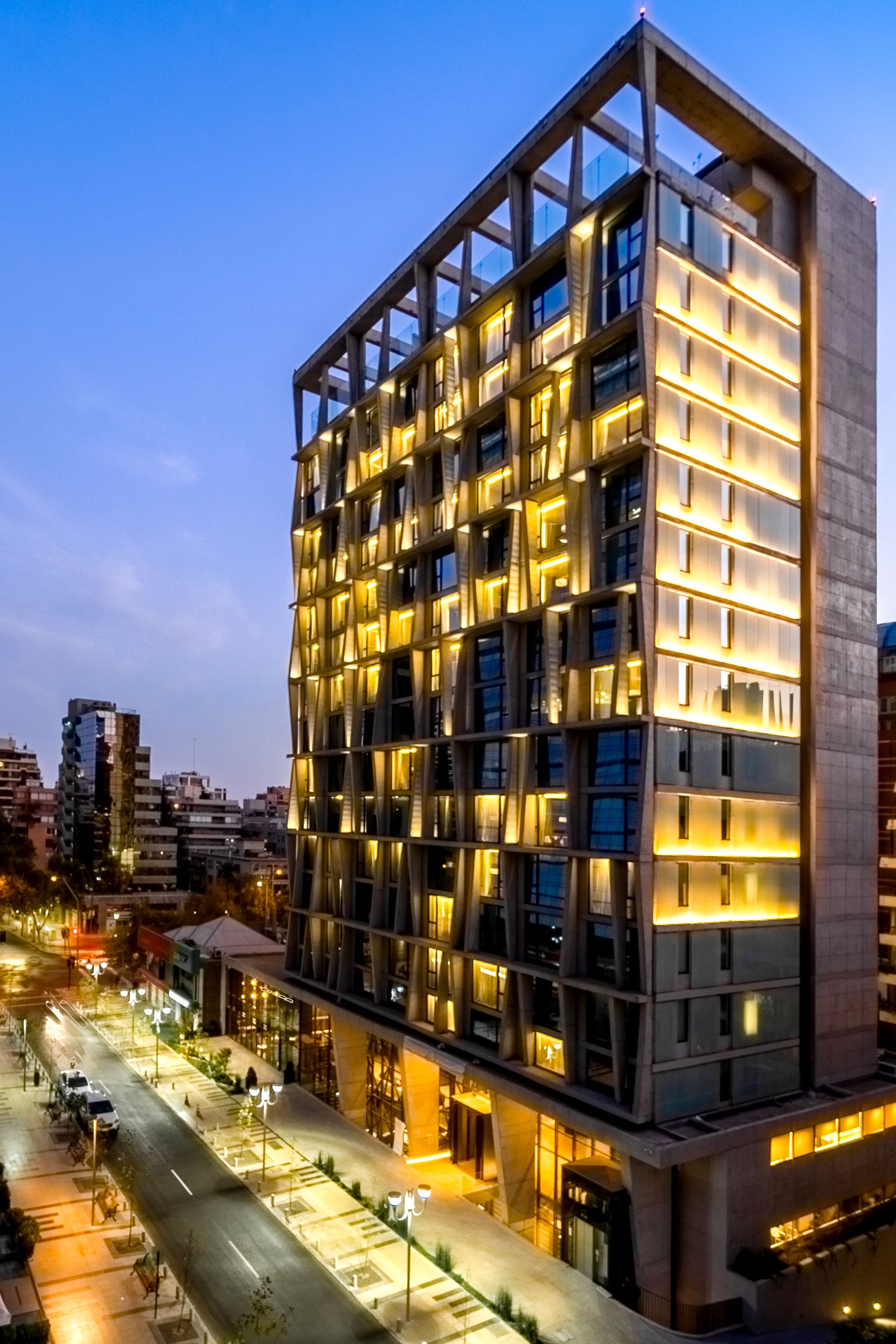 front of property – evening/night