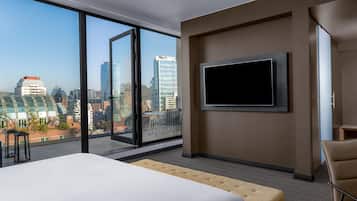 Suite Junior, 1 trÚs grand lit | Literie de qualité supérieure, couette en duvet d'oie, minibar