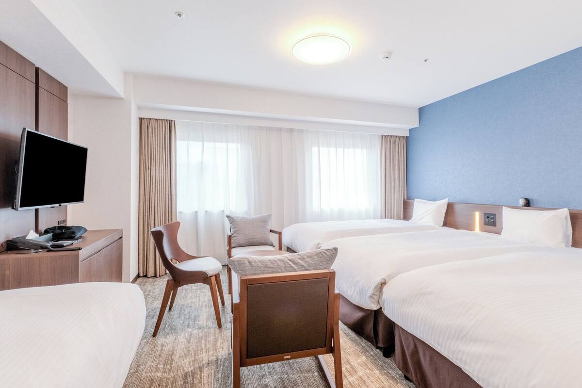 Triple Room, Non Smoking (for 4 occupancy) | Down duvets, blackout curtains, free WiFi, bed sheets