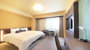 Down duvets, blackout curtains, free WiFi, bed sheets