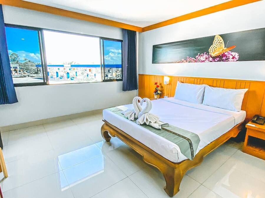 Desk, laptop workspace, blackout curtains, soundproofing