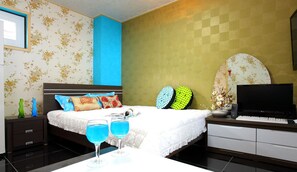 Habitación doble (huey) | Decoración individual, mobiliario individual, cortinas opacas