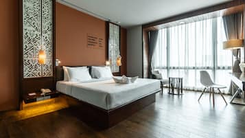 Executive-Suite | 1 Schlafzimmer, hochwertige Bettwaren, Minibar, Zimmersafe