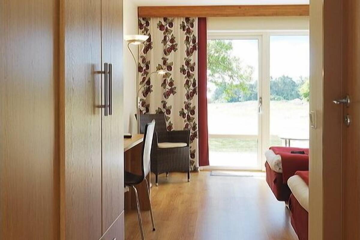 standard double room, 2 single beds | 1 bedroom, desk, blackout curtains, iron/ironing board