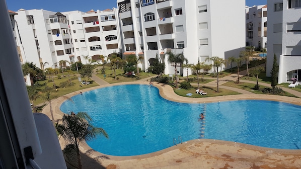 Apartment, 1 Bedroom, Pool Access, Garden Area | Outdoor pool