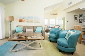 Smart TV, fireplace, DVD player - Exquisite Atrium Villa with Unequalled Ocean View -Amenity Card Included (Seabrook Island)