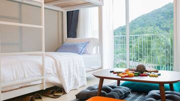 Free minibar, in-room safe, individually decorated, desk