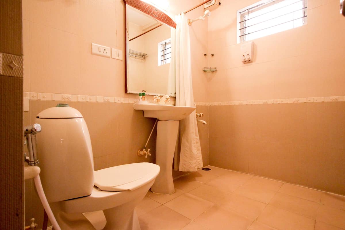 standard double or twin room, 1 double bed, private bathroom | bathroom | free toiletries, towels