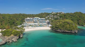 On the beach, scuba diving, snorkelling, beach bar
