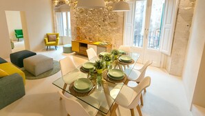 Exclusive Duplex, 3 Bedrooms, Terrace, Sea View | Living room | Flat-screen TV - Casa Veronique (Syracuse)