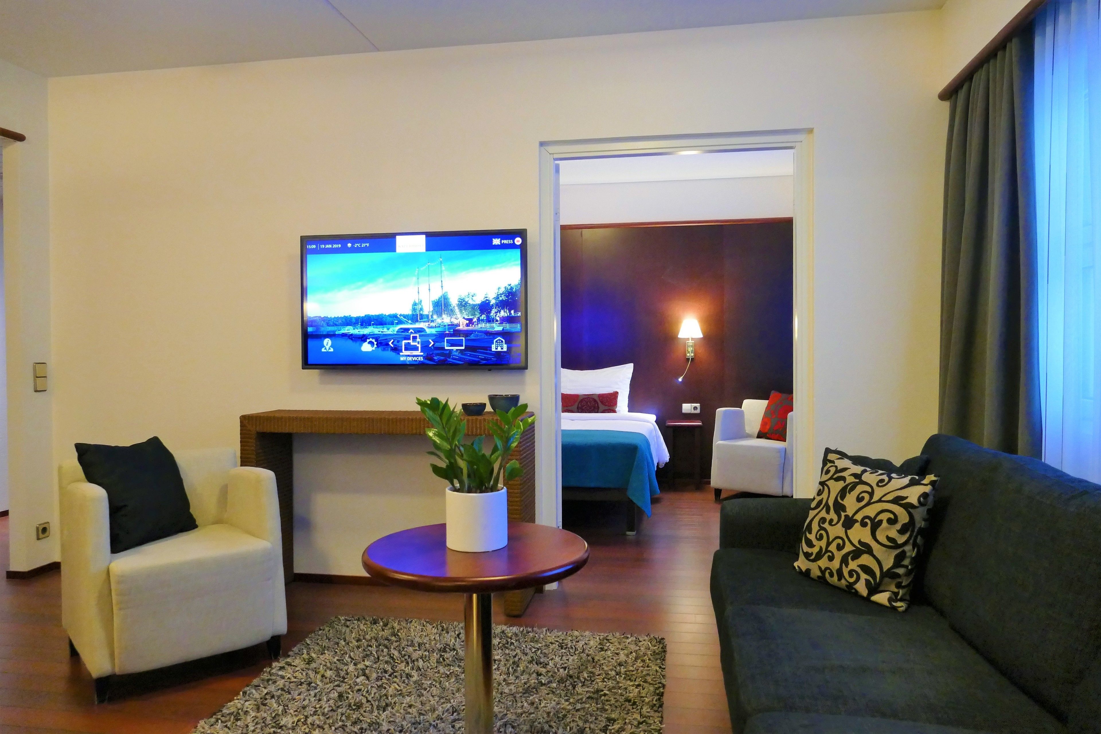 Suite, 1 King Bed, Sauna | Premium bedding, minibar, in-room safe, desk