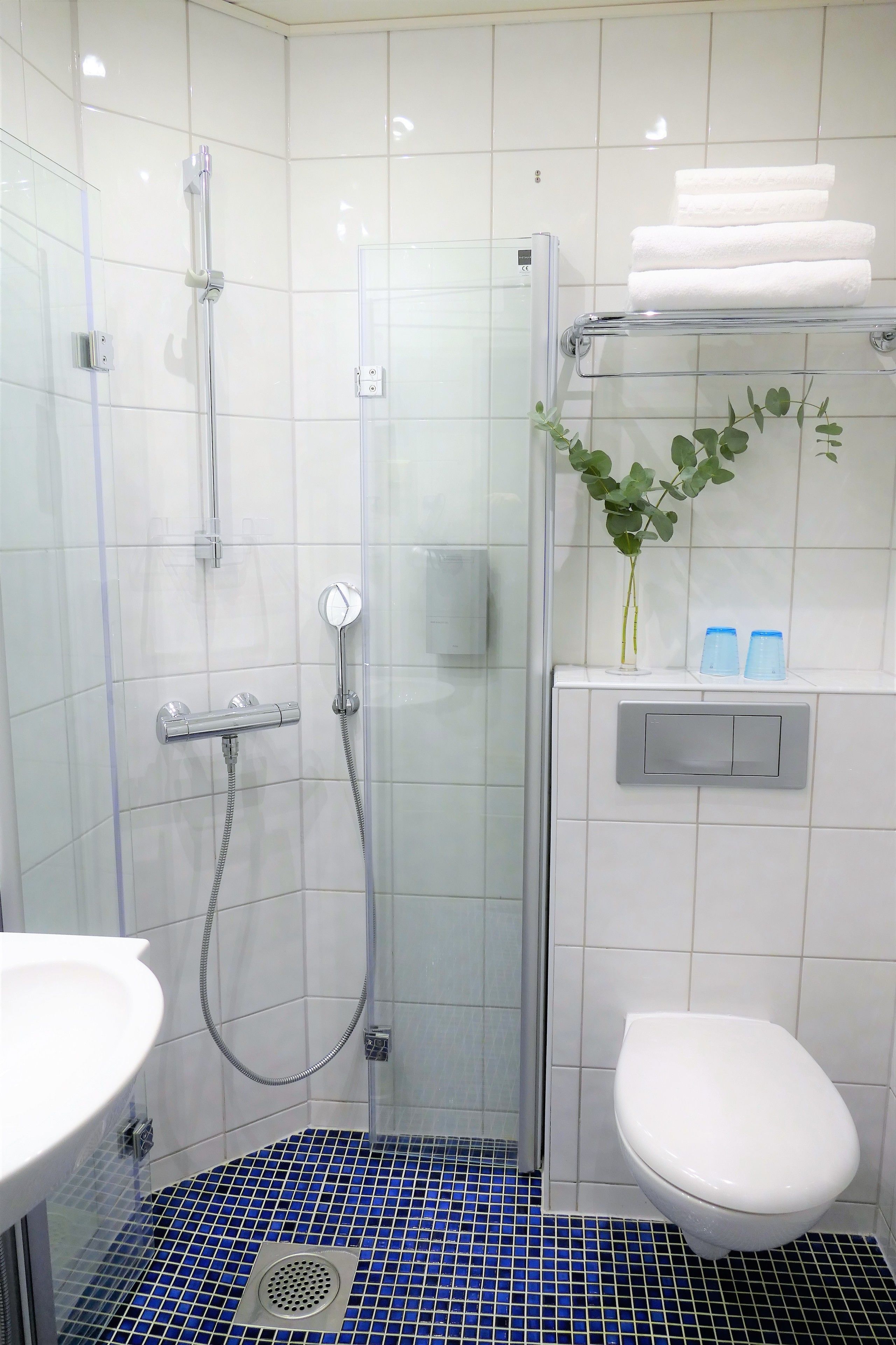standard single room | bathroom | free toiletries, hair dryer, bidet, towels