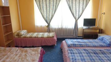 Family Room, 2 Queen Beds, Private Bathroom | 1 bedroom, soundproofing, free WiFi, bed sheets