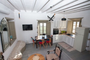 Villa, 2 Bedrooms, Sea View | Living area | Smart TV - Villa Chora (Patmos)